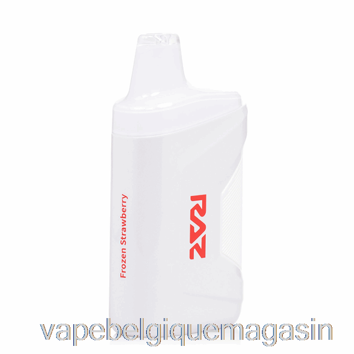 Vape Juice Raz Ca6000 0% Zéro Nicotine Fraise Congelée Jetable